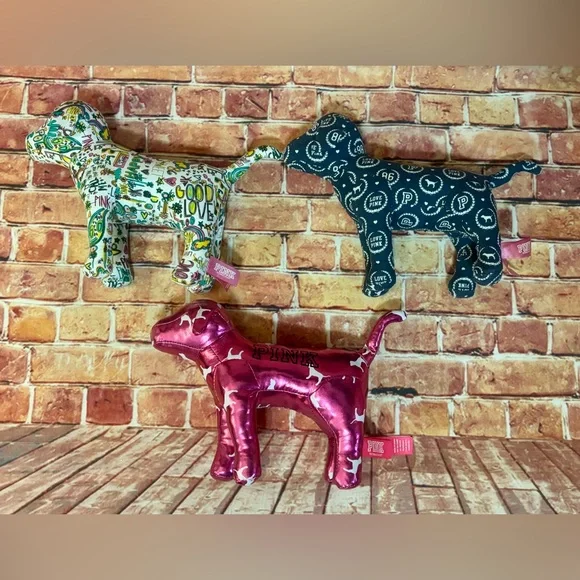 Victoria's Secret Pink Plush Dogs - Picture 2 of 4
